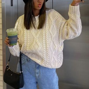 Cable Knit Princess Polly Sweater